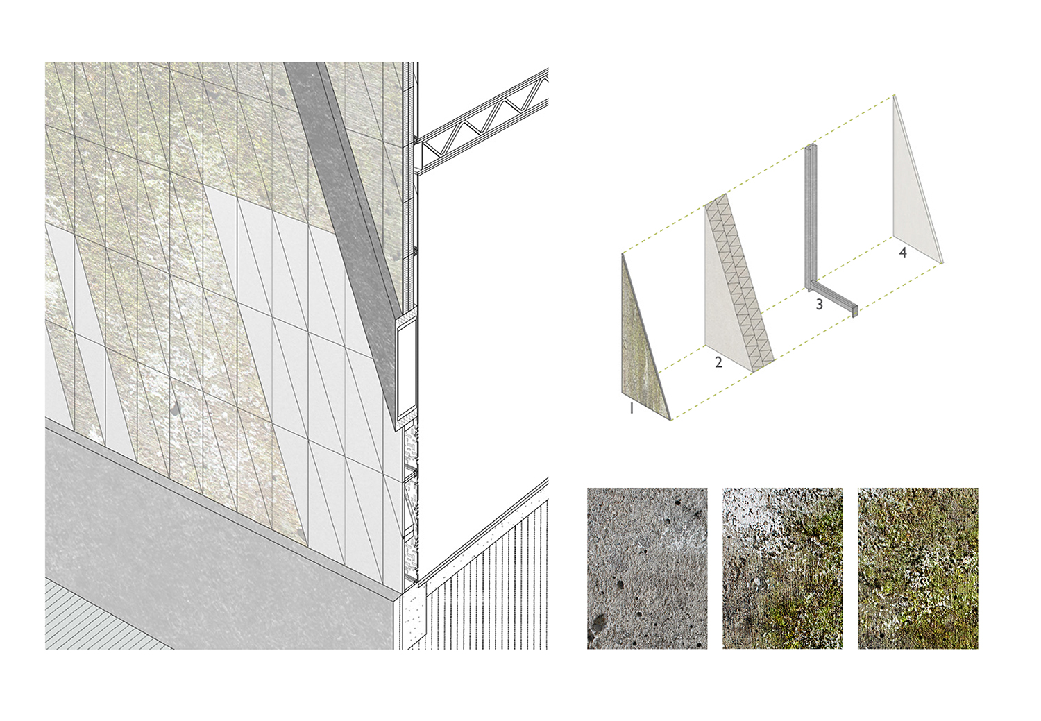 Drawings showing cladding system