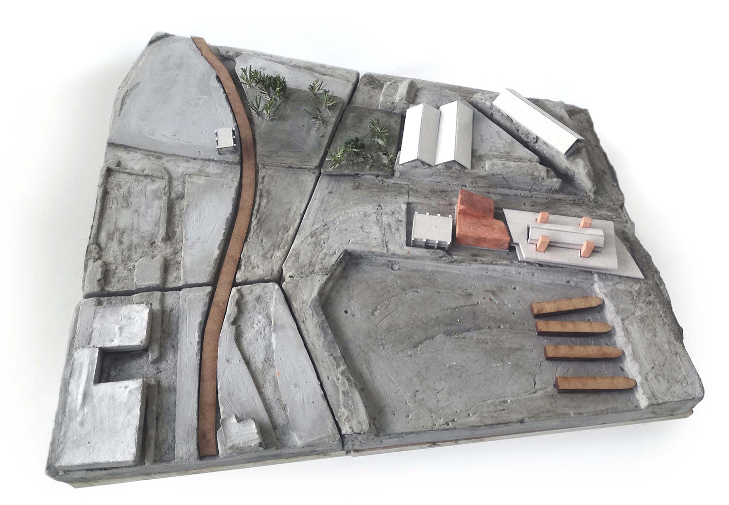 1 to 500 concrete site model